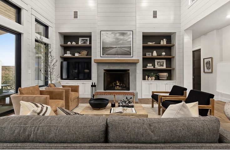 How to Arrange Furniture Around a Fireplace or TV in the Living Room